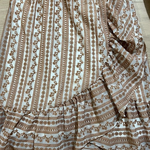 Calvin Klein Brown and White Midi Dress - Picture 4 of 4